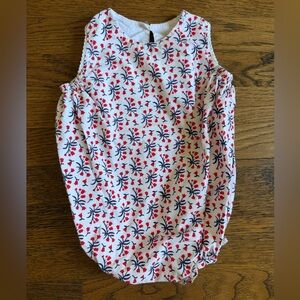 Hannah Kate Bubble with Red and Blue Floral Design size 12m